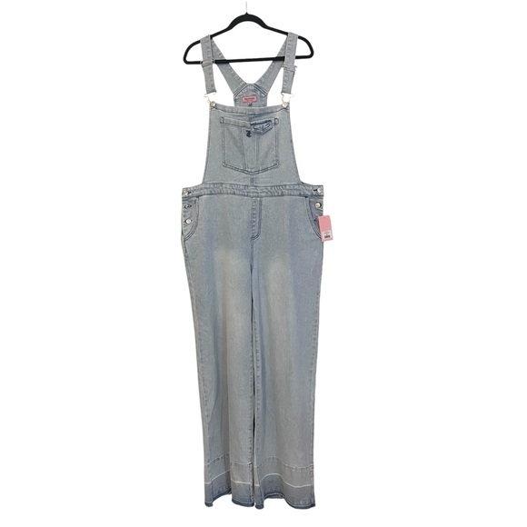 Juicy Couture Denim Wide Leg Jean Overalls XXL‎ - Picture 10 of 10